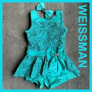 WEISSMAN SEAFOAM GREEN DANCE COSTUME
